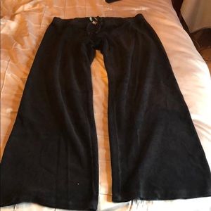 Juicy couture black terry cloth pants. FREE TOP